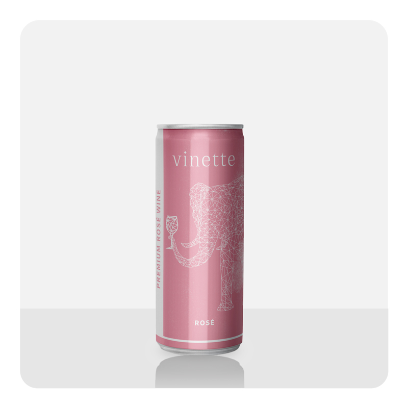 雯叶特易拉罐玫瑰红葡萄酒